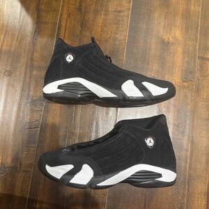*SLIGHTLY USED + NO BOX* Air Jordan 14 Retro 'Black White'